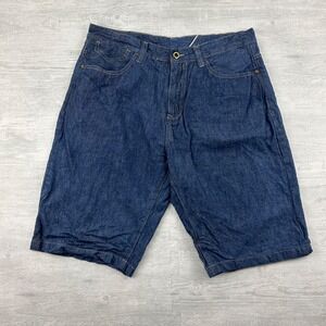 Vintage Sean John Jean Shorts Size 38 Blue Medium Wash Denim Baggy Skater
